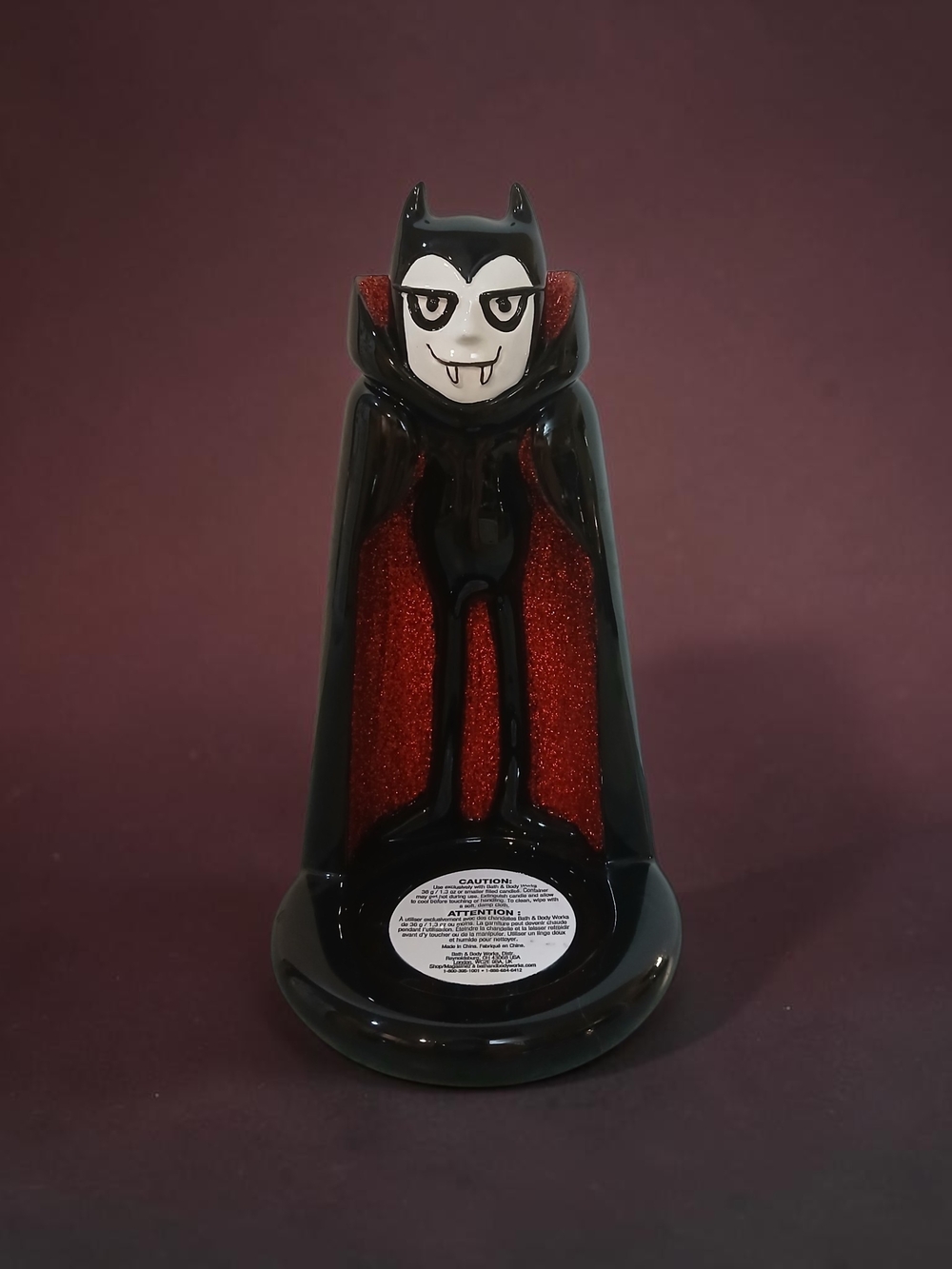 Black and Red Vampire Mini Candle Holder